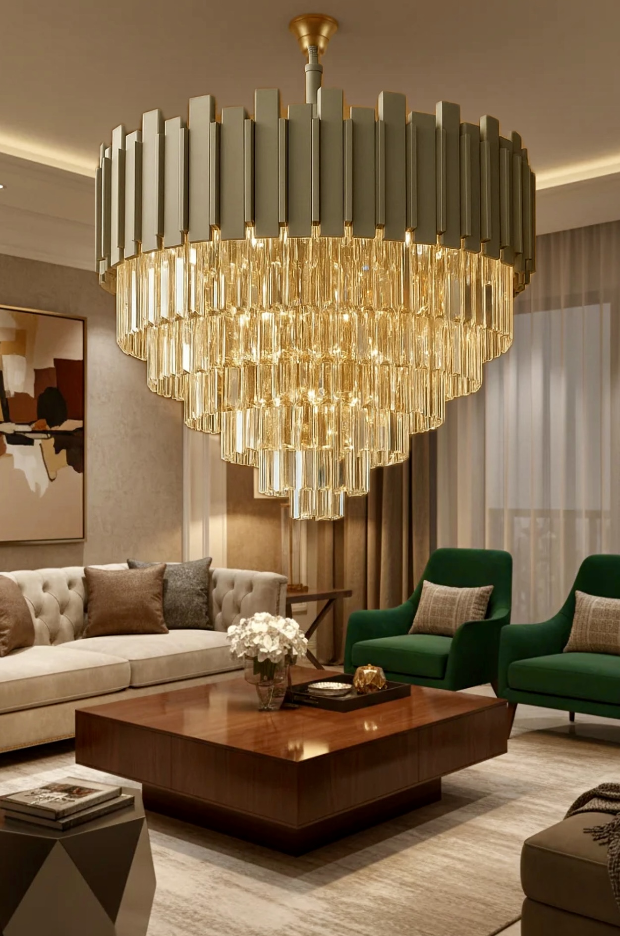 فروش عمده لوستر کریستالی